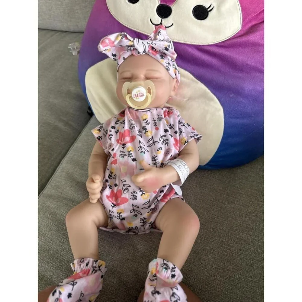🆕17inch Full Body Silicone Newborn Baby Dolls Poseable Limbs Reborn Girl